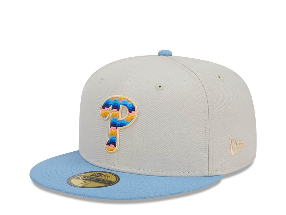 New Era Philadelphia Phillies Beachfront Stone Two Tone Edition 59Fifty Fitted Hat