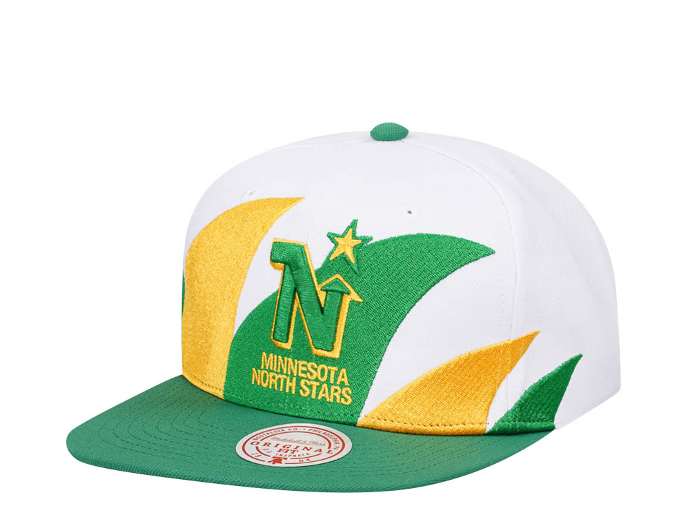 Mitchell & Ness Minnesota North Stars Vintage Sharktooth Snapback Hat