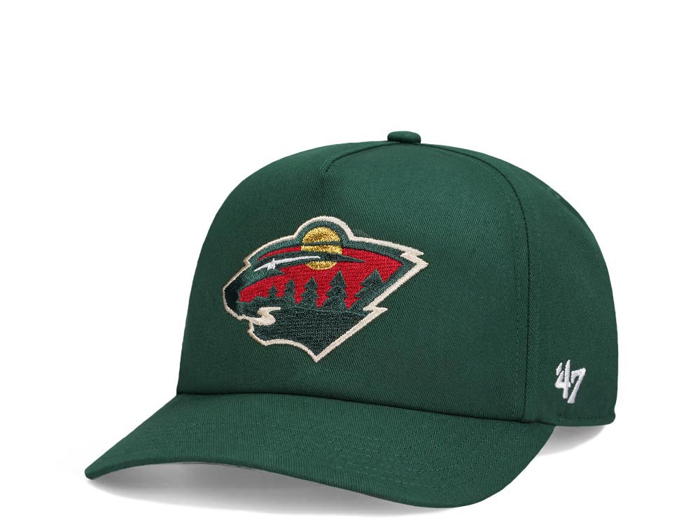 47Brand Minnesota Wild Dark Green Nantasket Captain Snapback Hat