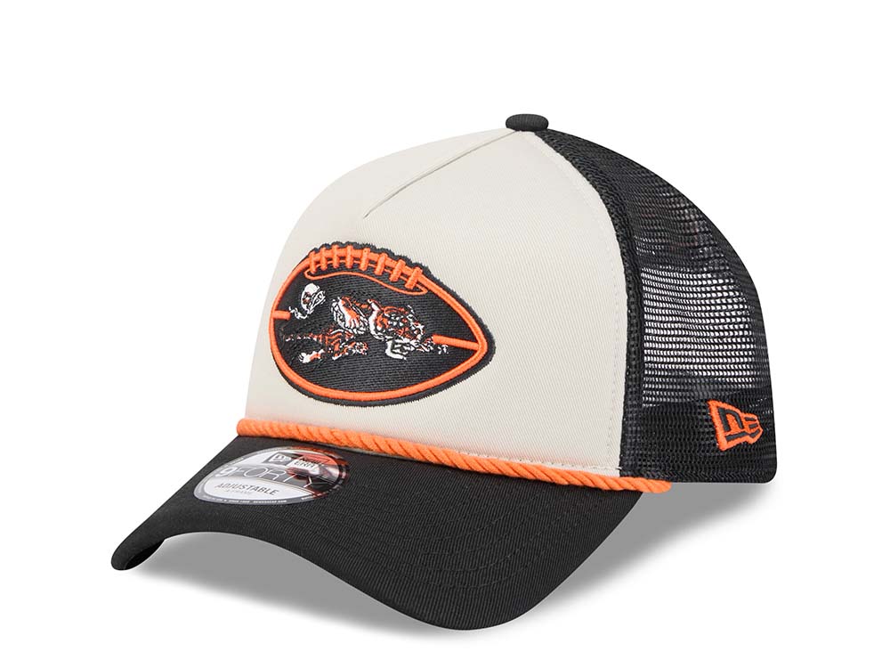 New Era Cincinnati Bengals Sideline 2024 9Forty A Frame Trucker Snapback Hat