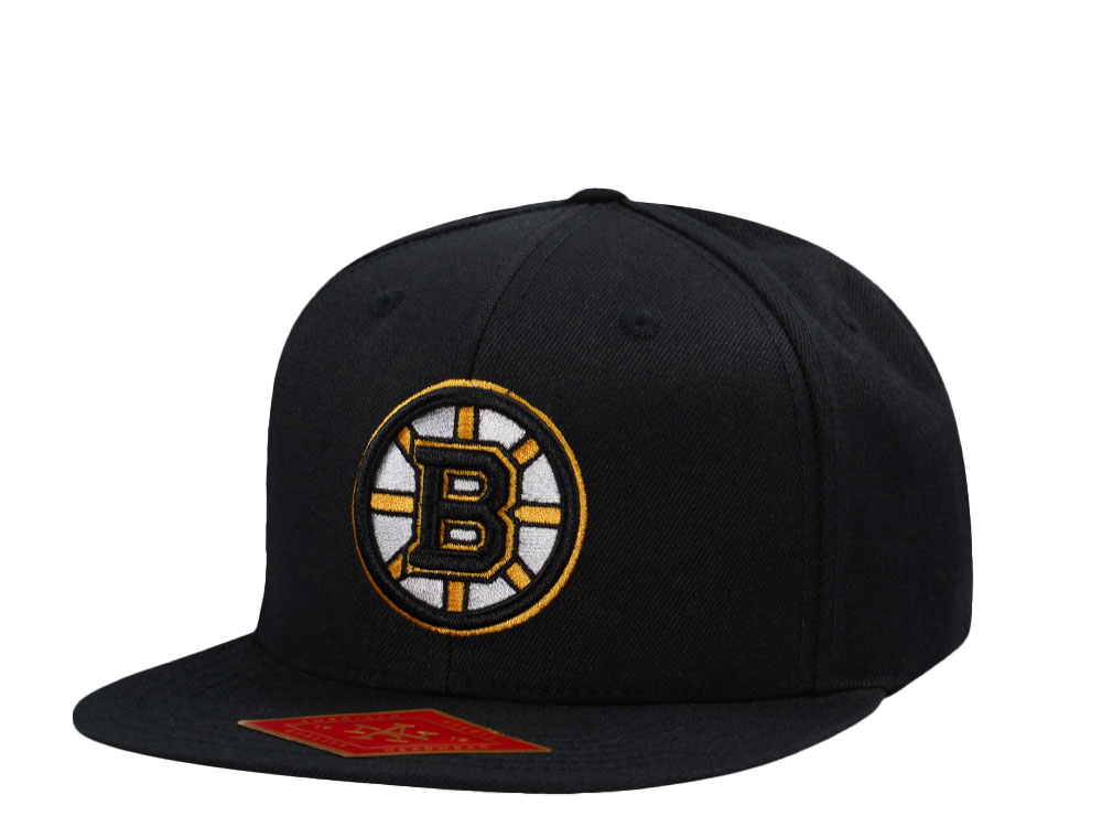 American Needle Boston Bruins Black Snapback Hat