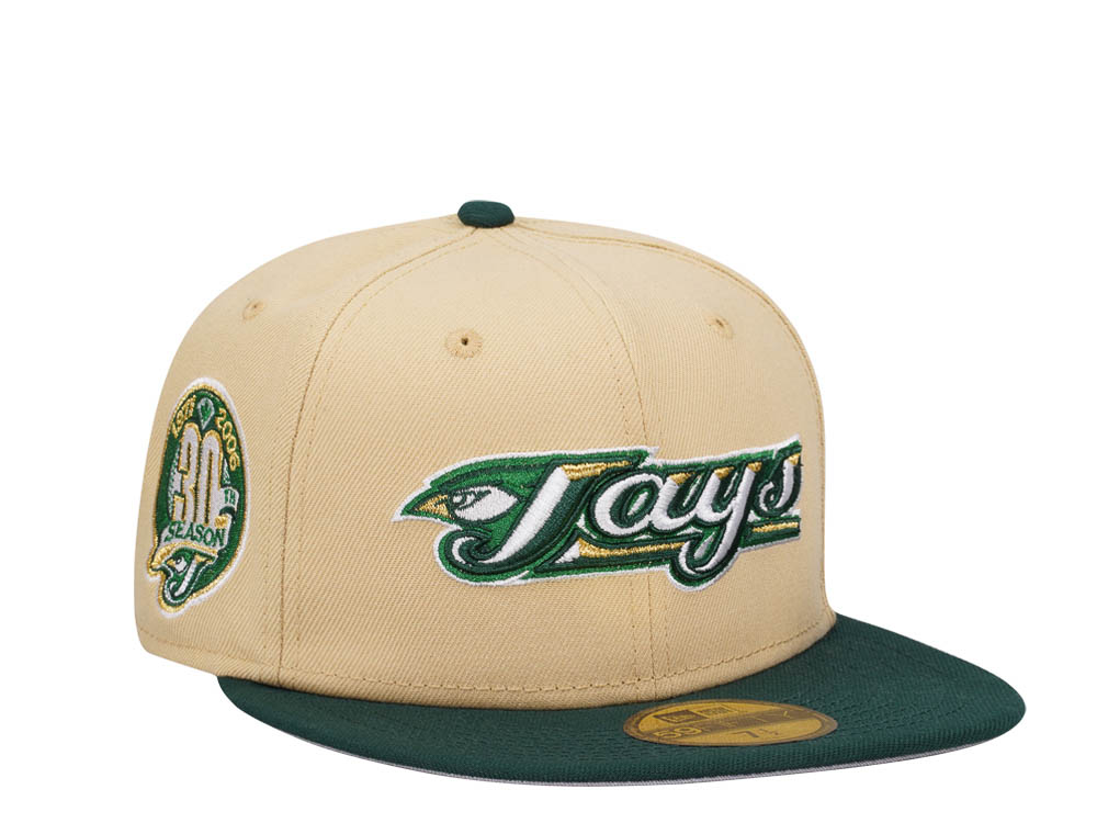 New Era Toronto Blue Jays 30th Anniversary Vegas Gold Two Tone Edition 59Fifty Fitted Hat