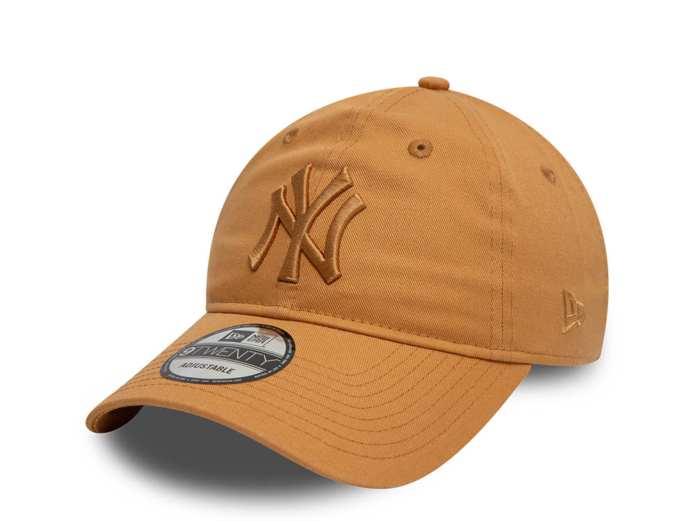 New Era New York Yankees League Essential Brown 9Twenty Strapback Hat