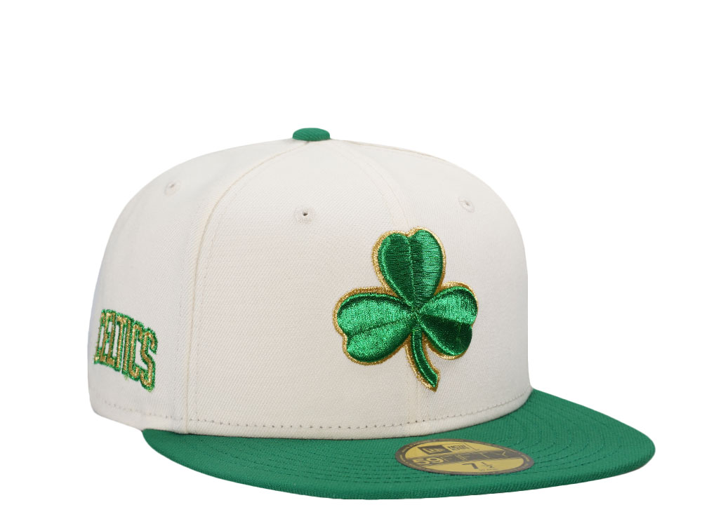 New Era Boston Celtics Chrome Gold Two Tone Edition 59Fifty Fitted Hat