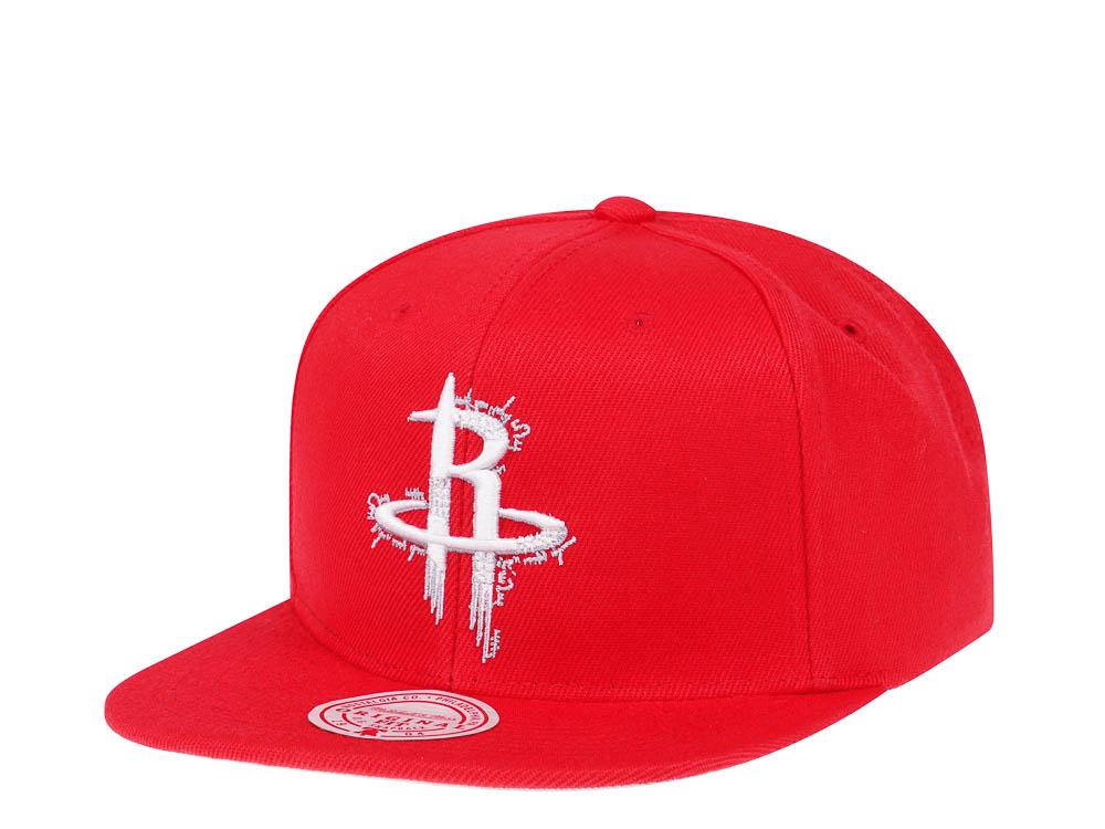 Mitchell & Ness Houston Rockets NBA Embroidery Glitch Hardwood Classic Snapback Hat