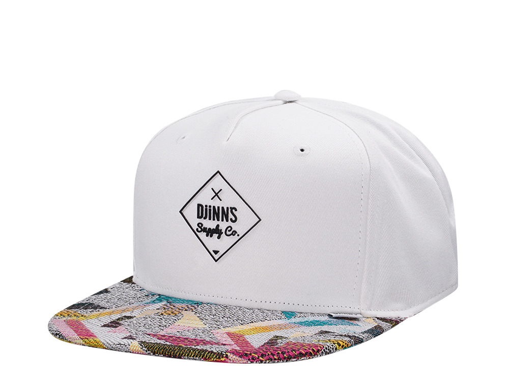 Djinns Rubber Aztek White Snapback Hat