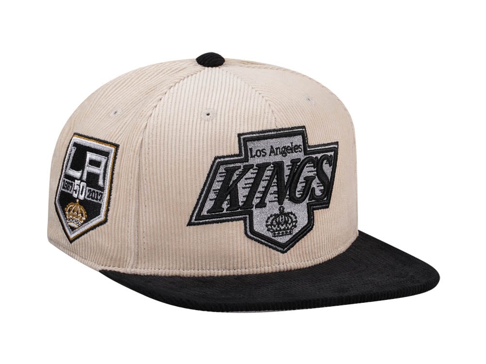 Mitchell & Ness Los Angeles Kings 50th Anniversary Two Tone Vintage Cord Edition Dynasty Fitted Hat