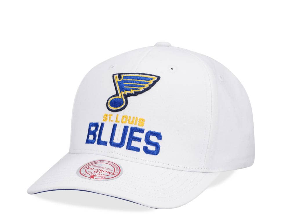 Mitchell & Ness St. Louis Blues All in Pro White Snapback Hat