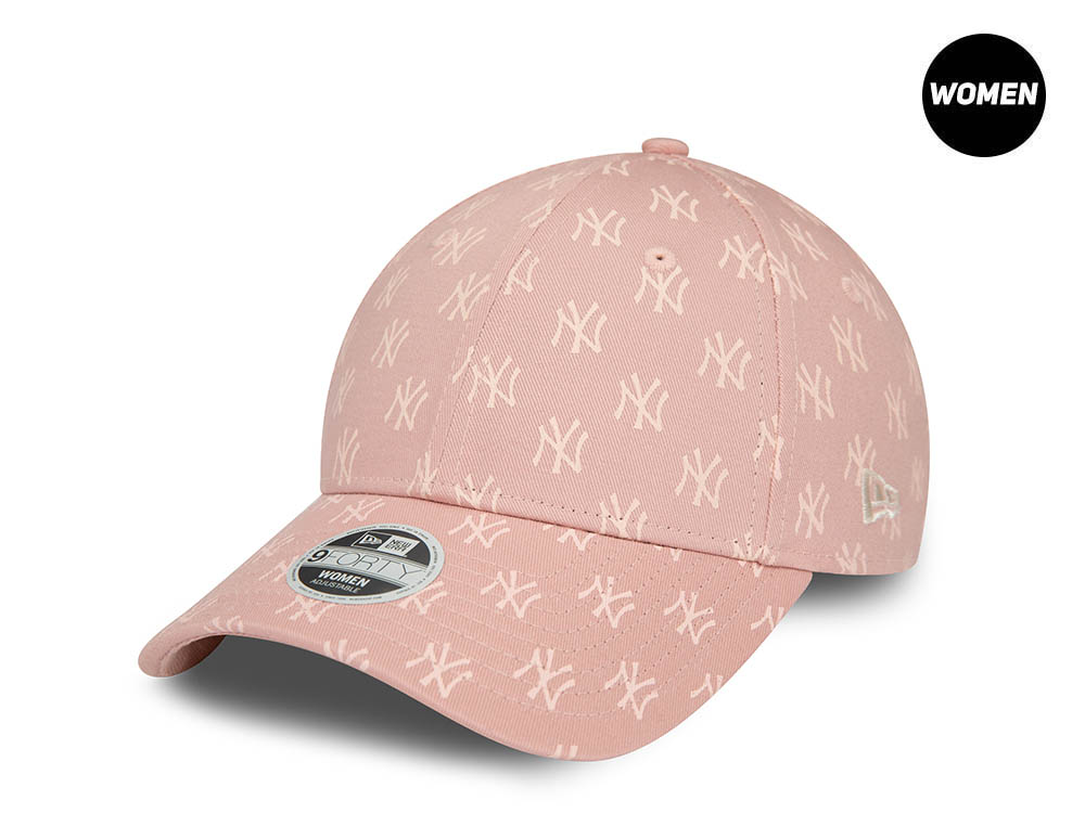 New Era New York Yankees Monogram Pink Womens 9Forty Strapback Hat