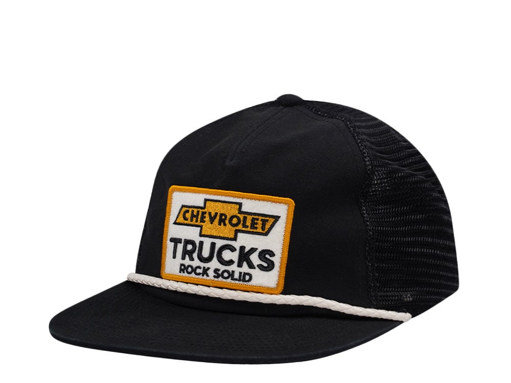 American Needle Chevrolet Wyatt Black Edition Trucker Snapback Hat