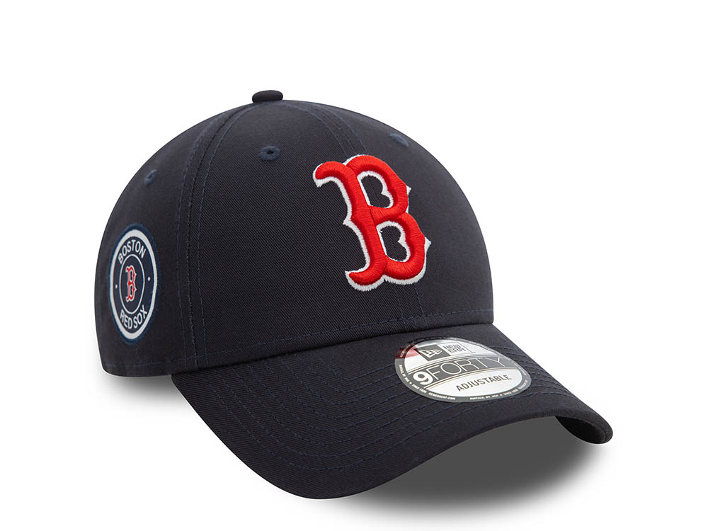 New Era Boston Red Sox Navy 9Forty Strapback Hat