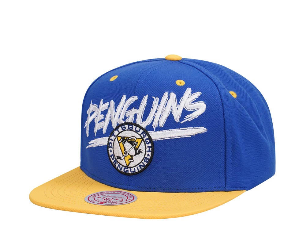 Mitchell & Ness Pittsburgh Penguins Transcript Two Tone Snapback Hat