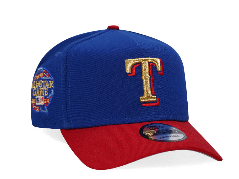 New Era Texas Rangers All Star Game 2024 Gold Two Tone Edition A Frame Snapback Hat