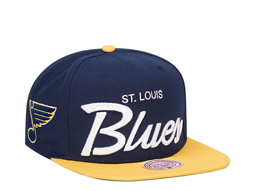 Mitchell & Ness St. Louis Blues Vintage Script Snapback Hat