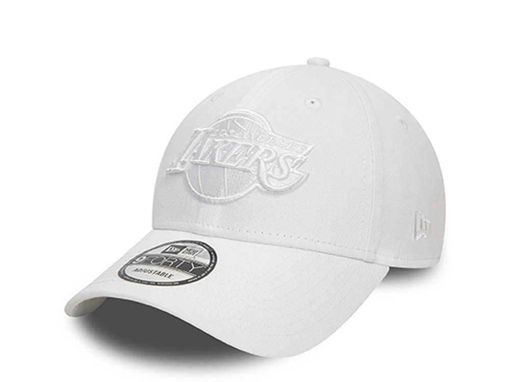 New Era Los Angeles Lakers Essential White 9Forty Strapback Hat