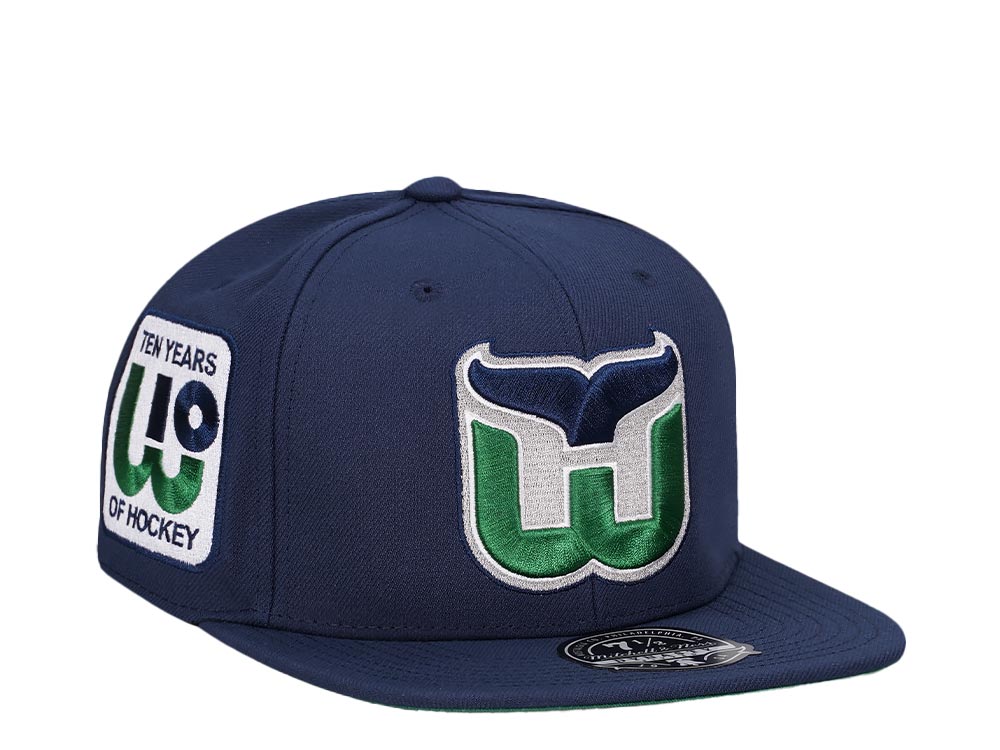 Mitchell & Ness Hartford Whalers 10 Years Vintage Edition Dynasty Fitted Hat