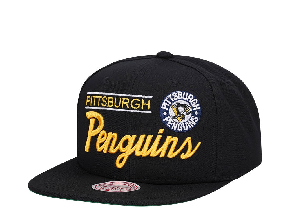 Mitchell & Ness Pittsburgh Penguins Lock Up Vintage Snapback Hat