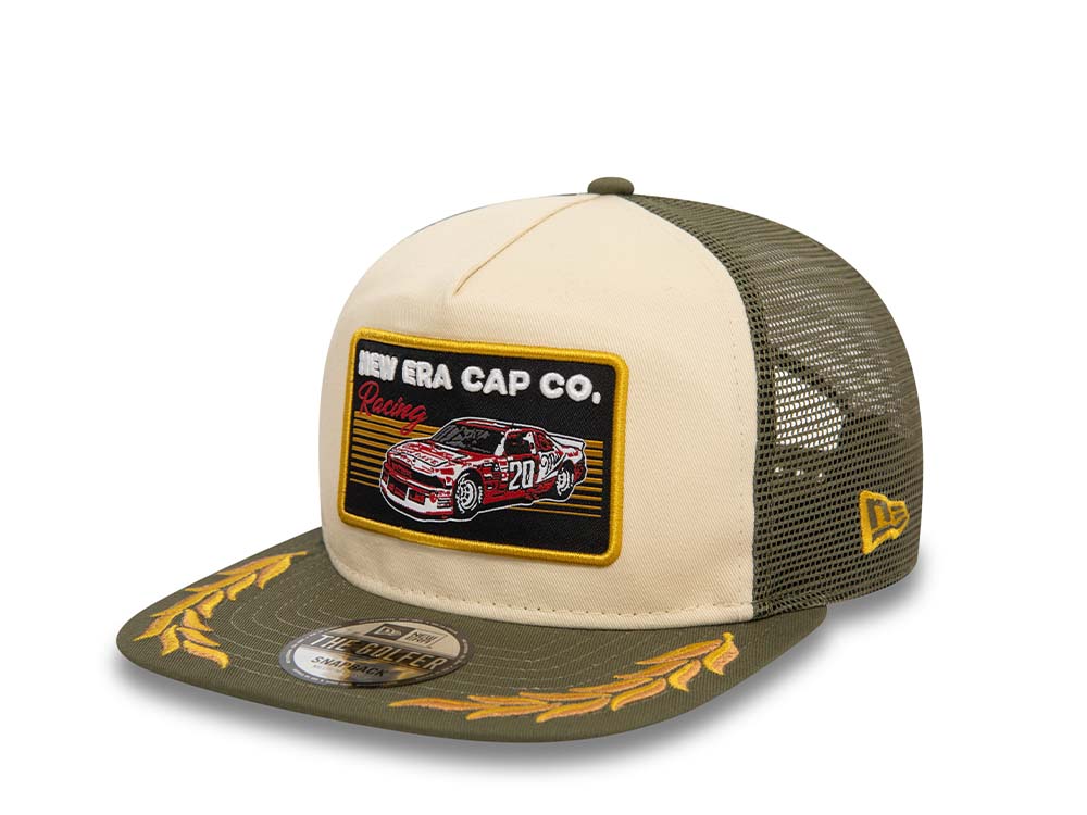 New Era Motorsport Racing Trucker Golfer Snapback Hat