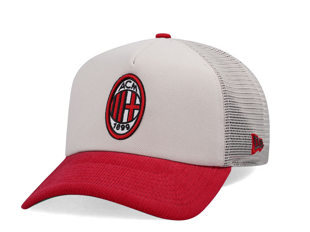 New Era AC Milan Stone Trucker 9Forty A Frame Snapback Hat