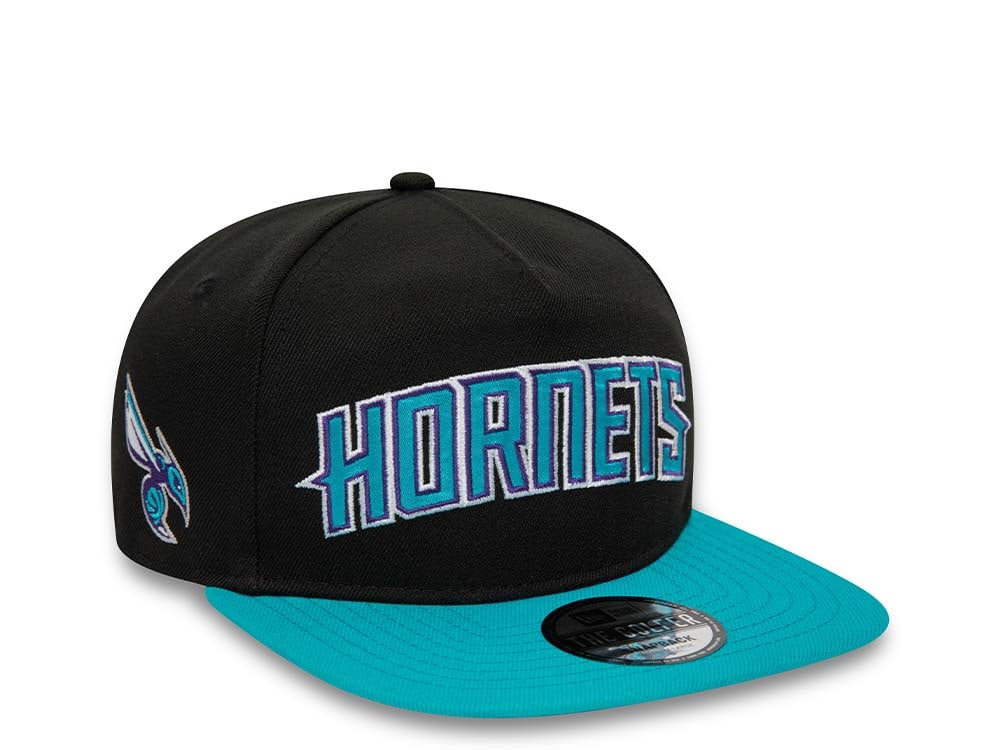 New Era Charlotte Hornets Two Tone A Frame Golfer Snapback Hat