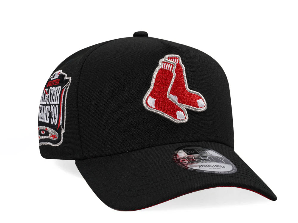 New Era Boston Red Sox All Star Game 1999 Black and Red A Frame 9Forty Snapback Hat