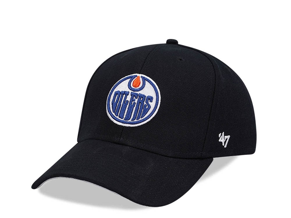 47Brand Edmonton Oilers Black MVP Snapback Hat