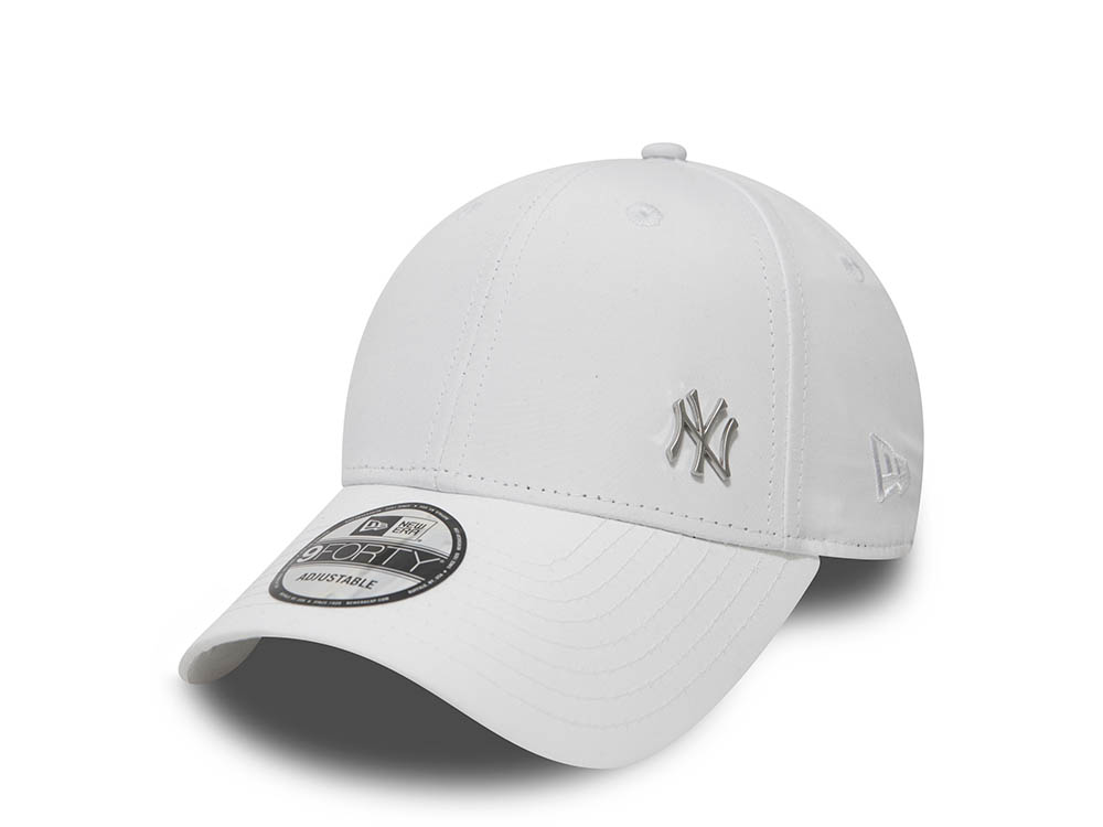 New Era New York Yankees White Basic Flawless 9Forty Strapback Hat