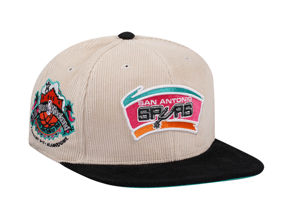 Mitchell & Ness San Antonio Spurs All Star 1996 Two Tone Hardwood Classic Cord Edition Dynasty Fitted Hat