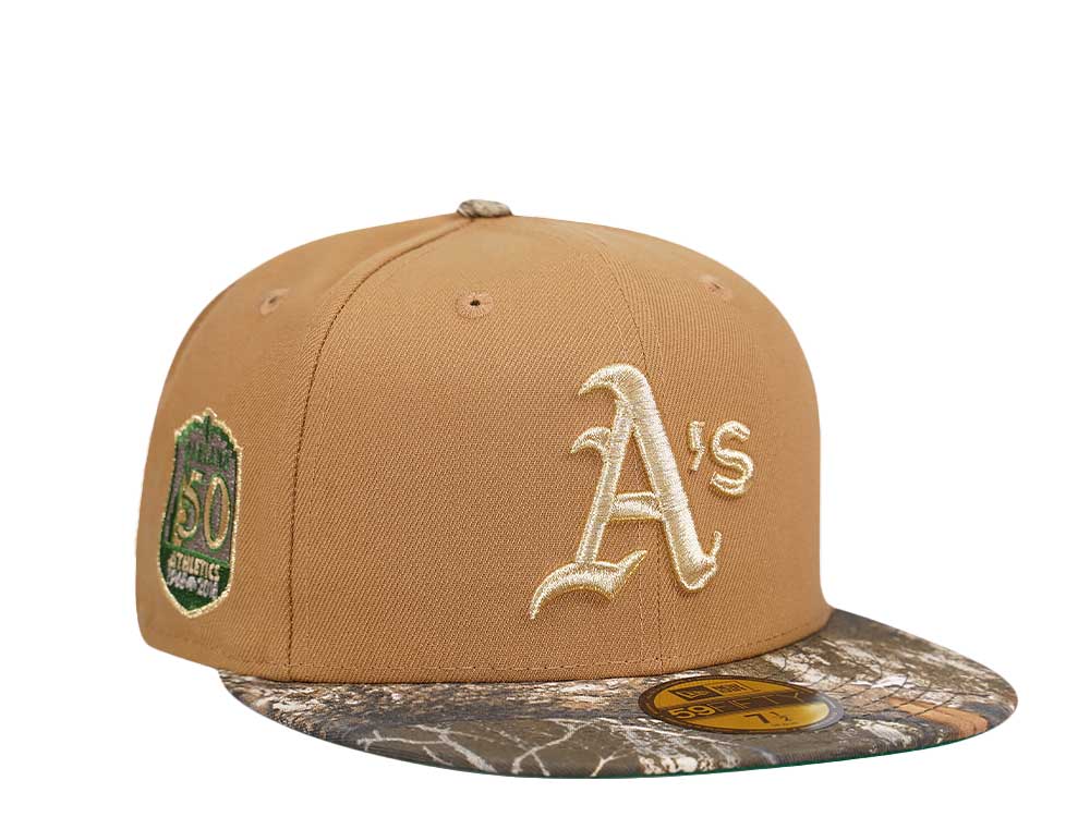 New Era Oakland Athletics 50th Anniversary Real Tree Prime Two Tone Edition 59Fifty Fitted Hat