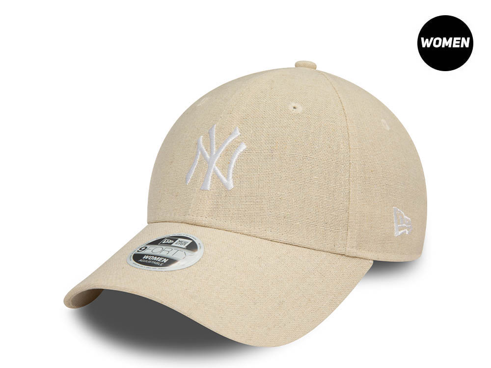 New Era New York Yankees Stone Linen Womens 9Forty Strapback Hat