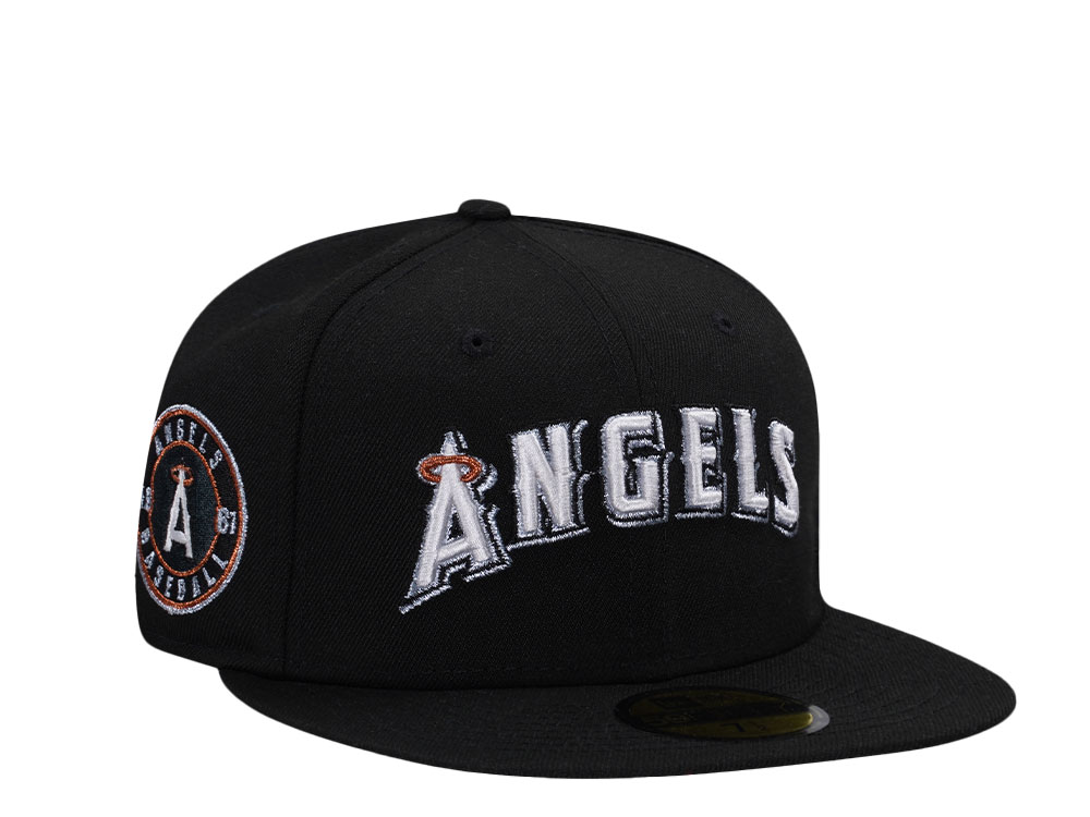 New Era Los Angeles Angels Black Prime Edition 59Fifty Fitted Hat