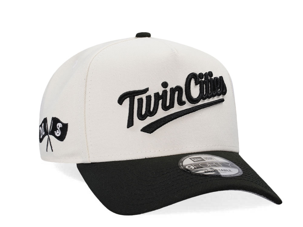 New Era Minnesota Twins Twin Cities Chrome Two Tone Edition A Frame Snapback Hat