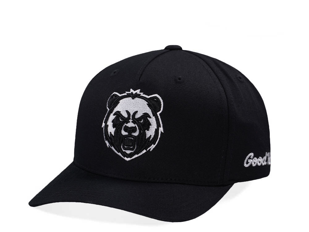 Good Hats Panda Black Snapback Hat