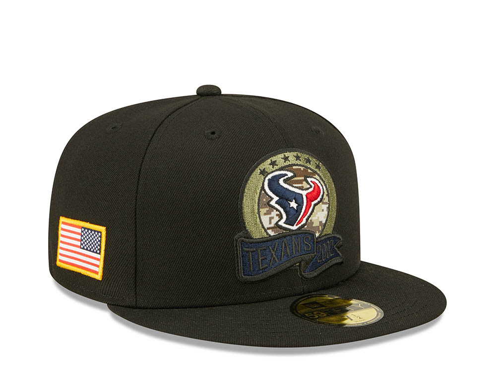 New Era Houston Texans Salute to Service 2022 Fitted 59Fifty Hat