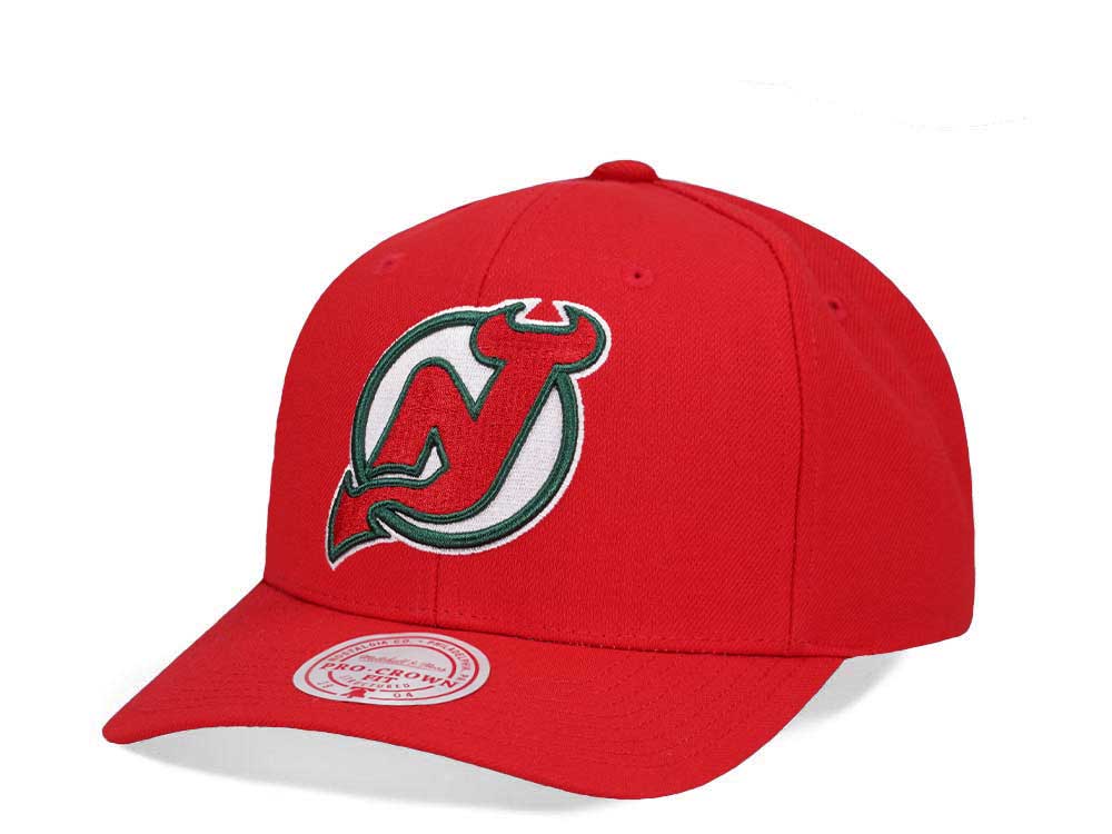 Mitchell & Ness New Jersey Devils Team Ground 2.0 Pro Red Snapback Hat