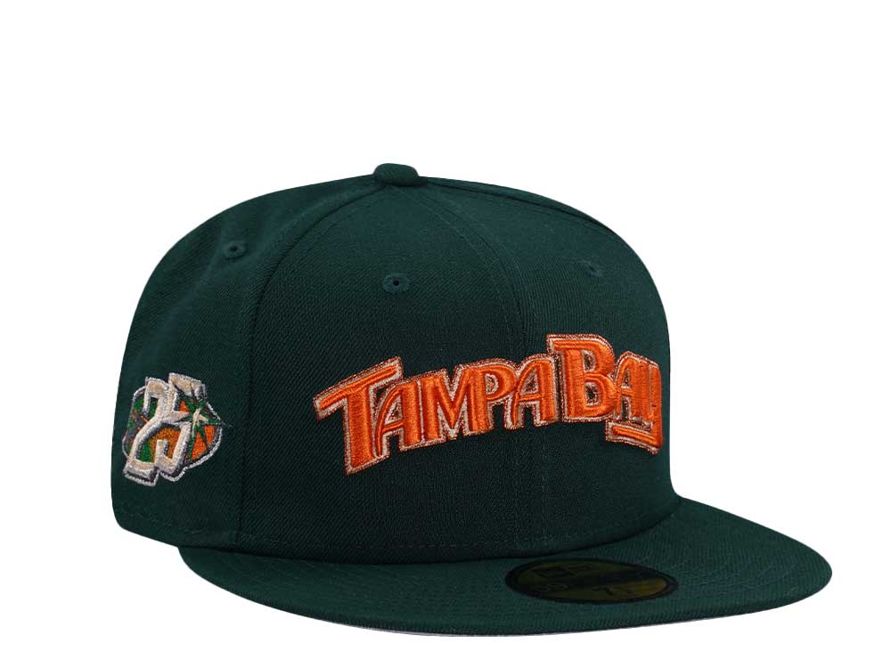 New Era Tampa Bay Rays 25th Anniversary Dark Green Prime Edition 59Fifty Fitted Hat