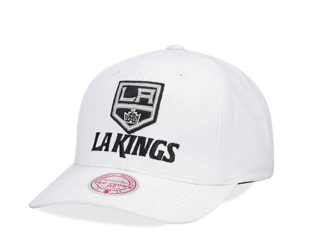 Mitchell & Ness Los Angeles Kings All in Pro White Snapback Hat