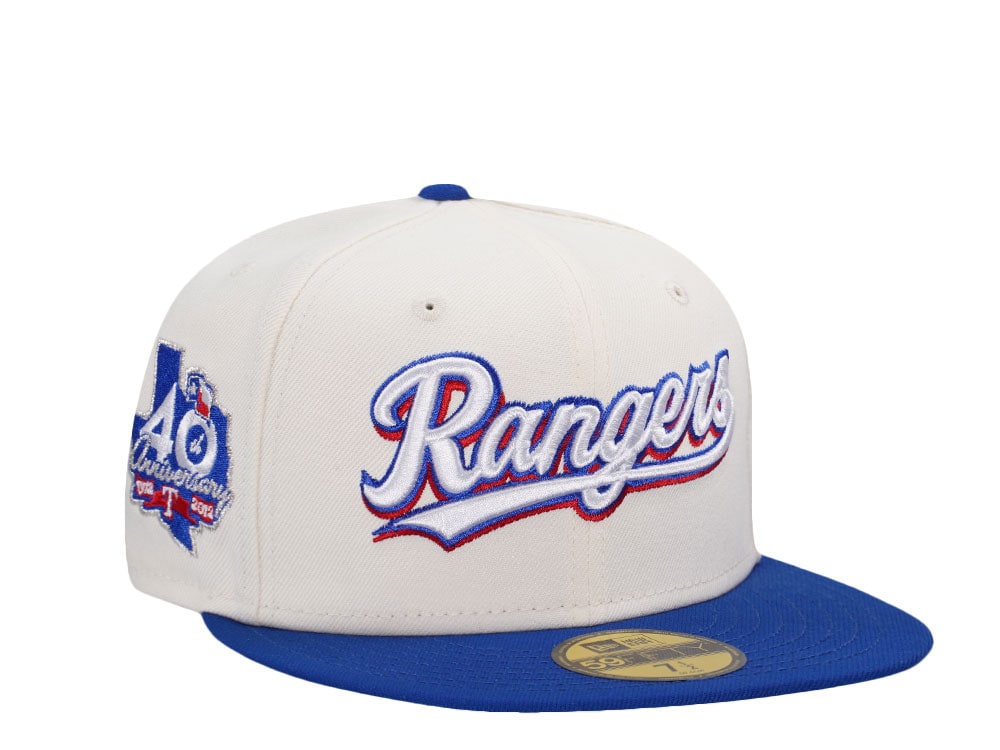 New Era Texas Rangers 40th Anniversary Chrome Color Flip Two Tone Edition 59Fifty Fitted Hat