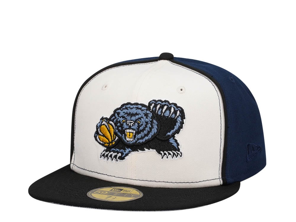 New Era Memphis Grizzlies Chrome Black Navy Two Tone Edition 59Fifty Fitted Hat