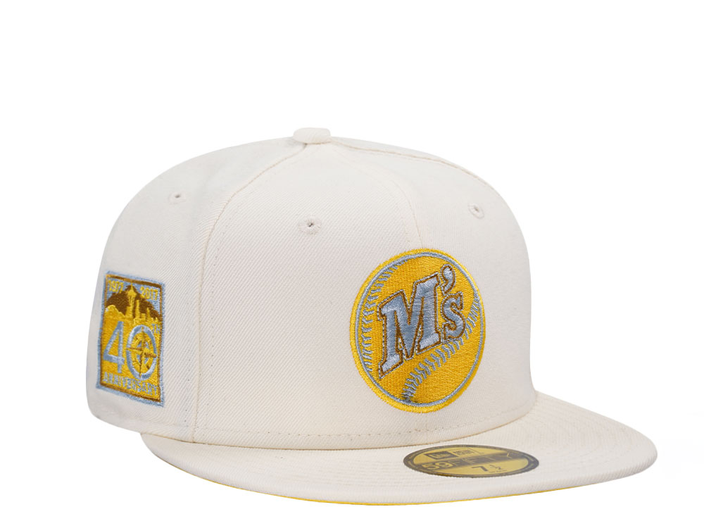 New Era Seattle Mariners 40th Anniversary Creme Edition 59Fifty Fitted Hat