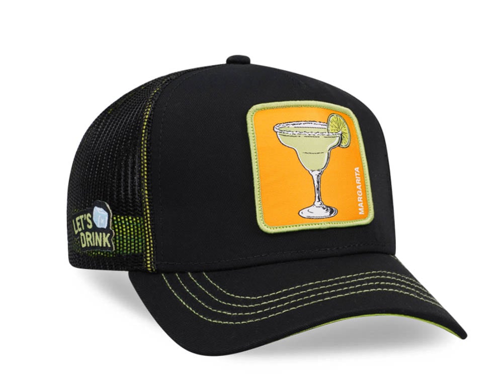 Capslab Cocktails Margarita Black Trucker Snapback Hat