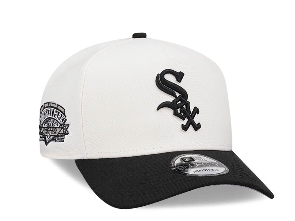 New Era Chicago White Sox Inaugural Year 1991 Chrome Two Tone Edition 9Forty A Frame Snapback Hat