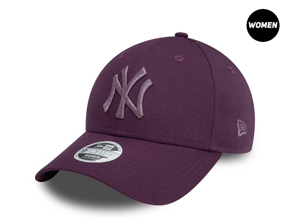 New Era New York Yankees Metallic Purple Womens 9Forty Strapback Hat