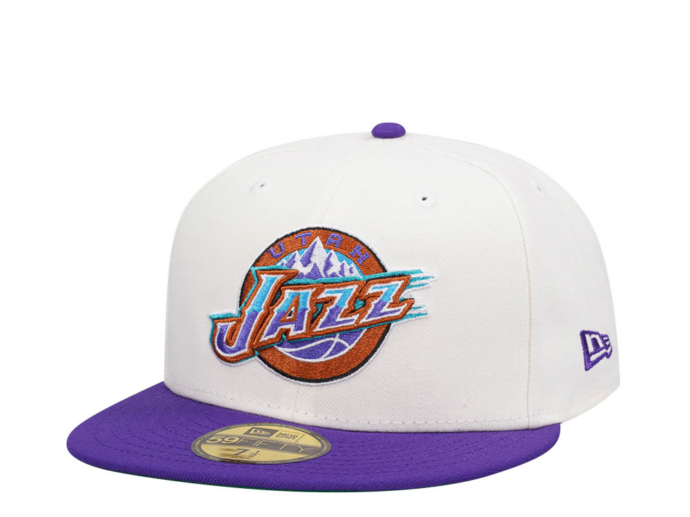 New Era Utah Jazz Chrome Purple Two Tone Edition 59Fifty Fitted Hat