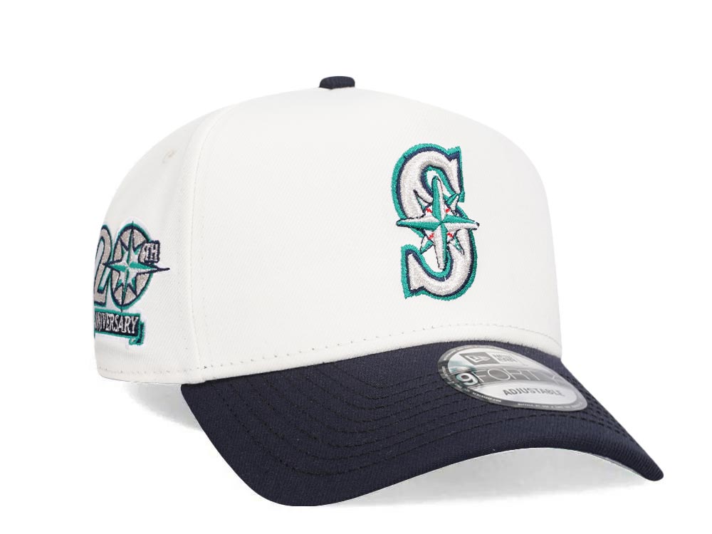 New Era Seattle Mariners 20th Anniversary Chrome Two Tone 9Forty A Frame Snapback Hat