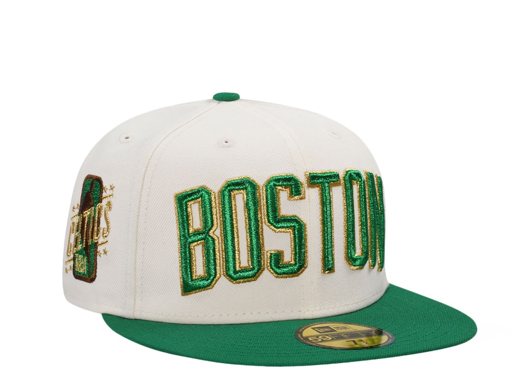 New Era Boston Celtics Chrome Shamrock Two Tone Edition 59Fifty Fitted Hat