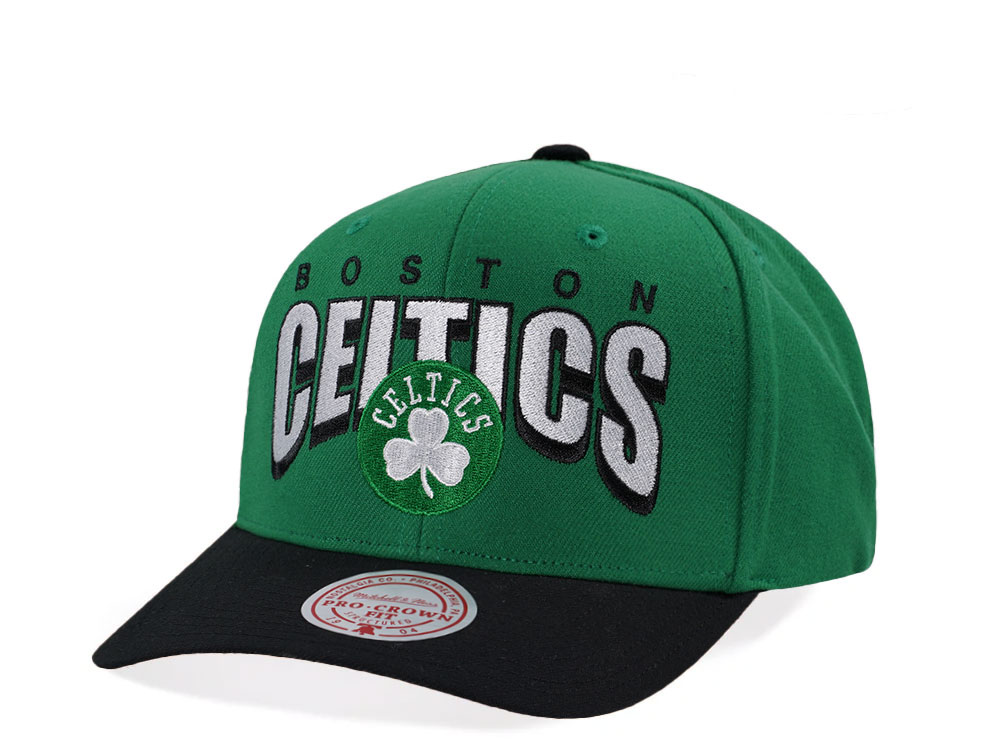 Mitchell & Ness Boston Celtics Pro Crown Fit Green Snapback Hat