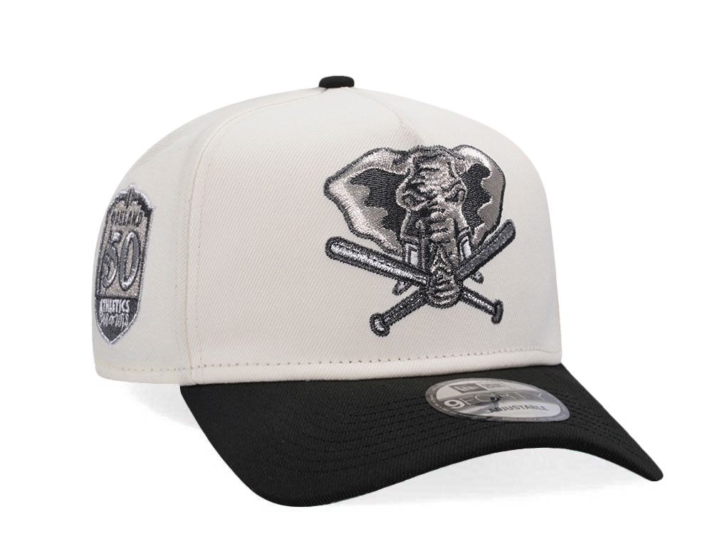 New Era Oakland Athletics 50th Anniversary Chrome Two Tone Edition A Frame Snapback Hat