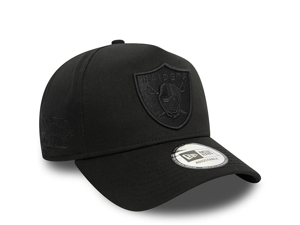 New Era Las Vegas Raiders Monochrome Black A Frame Snapback Hat