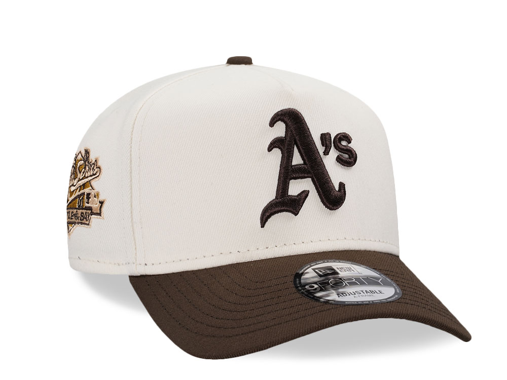 New Era Oakland Athletics World Series 1998 Chrome Two Tone Prime Edition 9Forty A Frame Snapback Hat